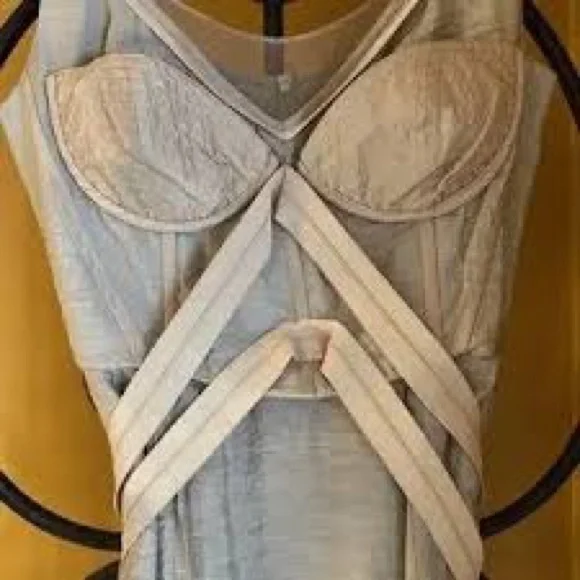 BCBGMaxAzria Beige Runway dress rare and iconic - Picture 8 of 8